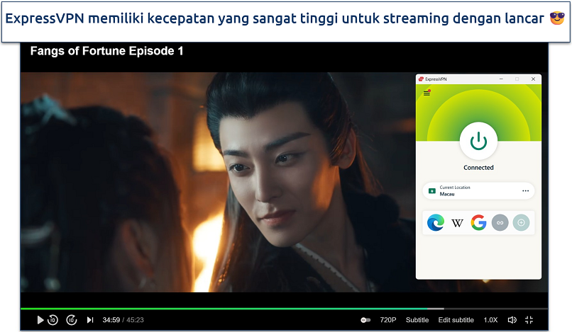 Tangkapan layar halaman beranda iQIYI